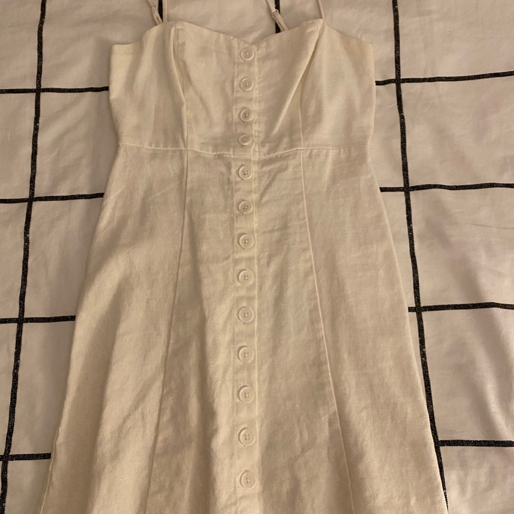 White Button Up Dress